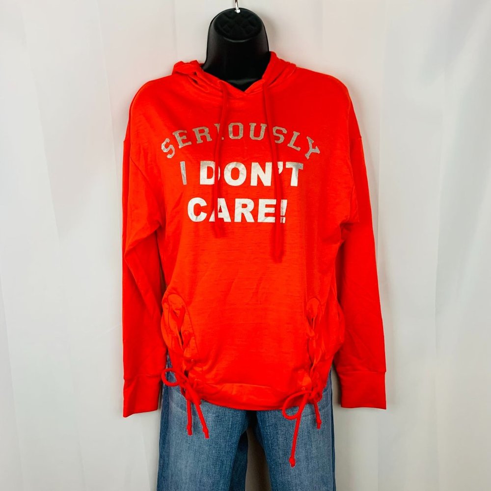 Rebellious One I Oversized Statement Hoodie I Red